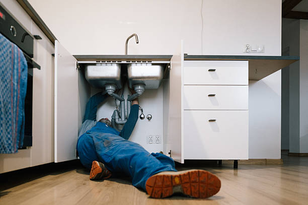 Professional Drain Cleaning technician working in Winchester, OH